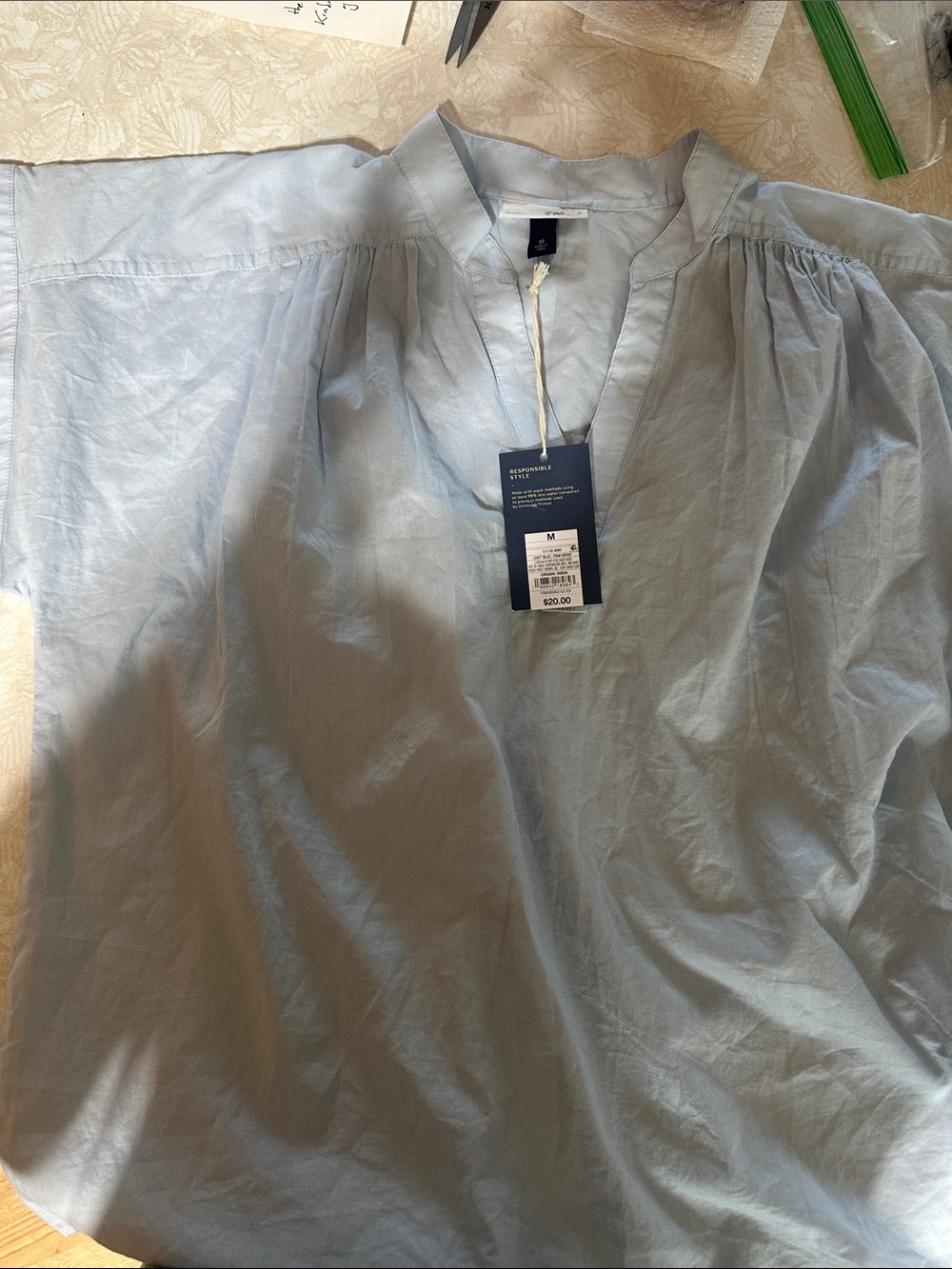 Universal Thread Light Blue Men's Casual Button-Down Shirt